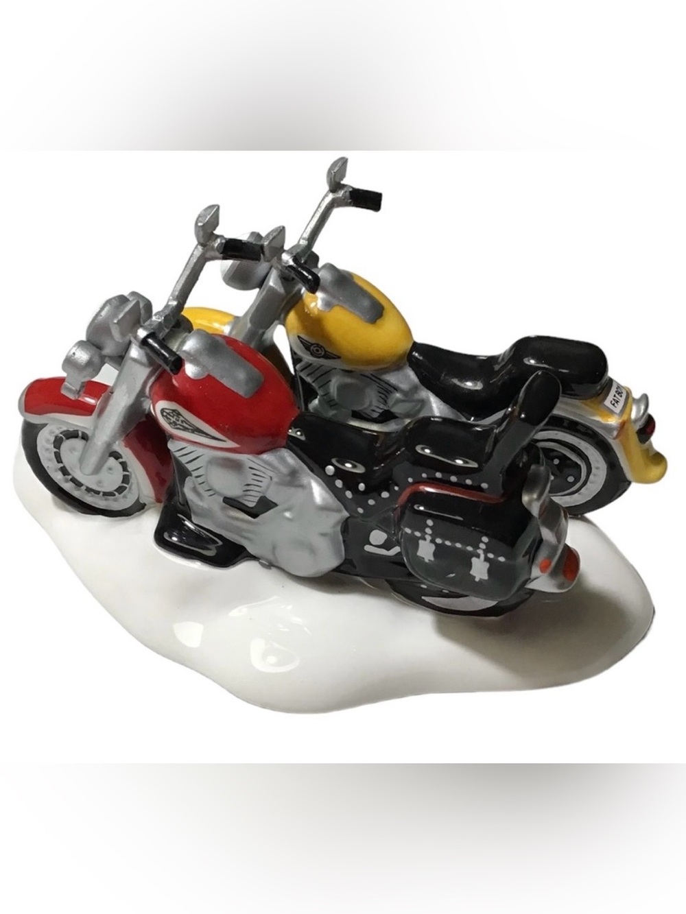 Harley-Davidson Dept 56 Replacement Twin Motorcycle Figurine Set